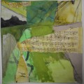 grünes meer, collage, 2014, 40x40cm
