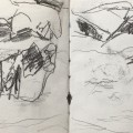 alcalá 1, 2024, bleistift, 14,5x41cm 