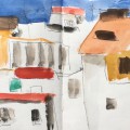 alcalá 10, 2024, mischtechnik, 14,5x41cm