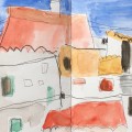 alcalá 11, 2024, mischtechnik, 14,5x41cm