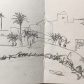 alcalá 14, 2024, bleistift, 14,5x41cm