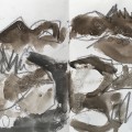 alcalá 3, 2024, mischtechnik, 14,5x41cm