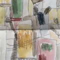 san andrés 2, 2024, mischtechnik, 41x14,5cm