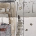 san andrés 3, 2024, mischtechnik, 41x14,5cm