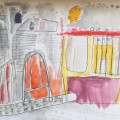prater 6, mischtechnik auf papier, 2021, 20x30cm